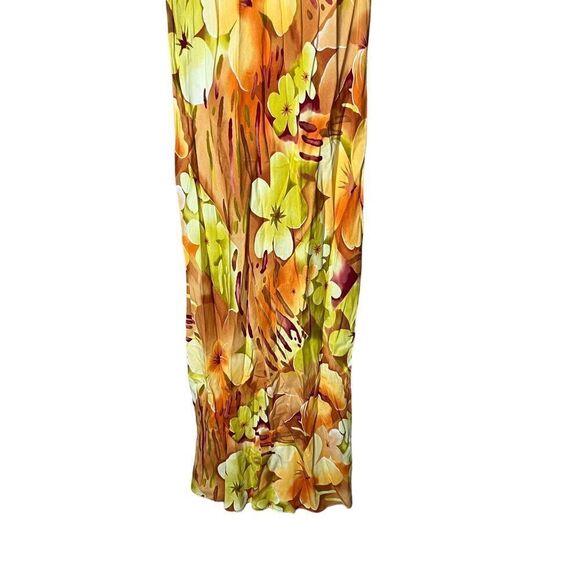 Vintage Hilo Hattie Hawaiian Floral Print Maxi Dress Size 10 - Picture 3 of 8